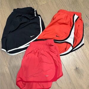 Nike Athletic Shorts - Black, Red, and Pink